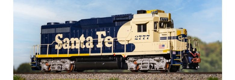 Scaletrains Rivet Counter SXT40927 EMD GP30u, ATSF Santa Fe/Nose Headlight/Faded Yellow with Paint Touch Ups #2785 DCC & Sound HO Scale