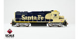 Scaletrains Rivet Counter SXT40927 EMD GP30u, ATSF Santa Fe/Nose Headlight/Faded Yellow with Paint Touch Ups #2785 DCC & Sound HO Scale