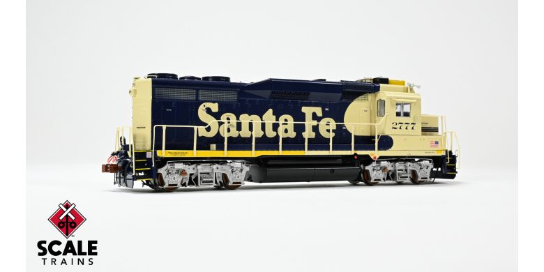 Scaletrains Rivet Counter SXT40927 EMD GP30u, ATSF Santa Fe/Nose Headlight/Faded Yellow with Paint Touch Ups #2785 DCC & Sound HO Scale