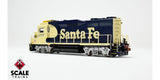 Scaletrains Rivet Counter SXT40927 EMD GP30u, ATSF Santa Fe/Nose Headlight/Faded Yellow with Paint Touch Ups #2785 DCC & Sound HO Scale