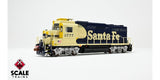 Scaletrains Rivet Counter SXT40927 EMD GP30u, ATSF Santa Fe/Nose Headlight/Faded Yellow with Paint Touch Ups #2785 DCC & Sound HO Scale