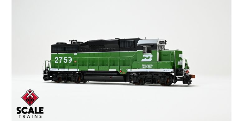 Scaletrains Rivet Counter SXT40931 EMD GP39E, BN Burlington Northern/White Face/Strobe Lights #2761 DCC & Sound HO Scale
