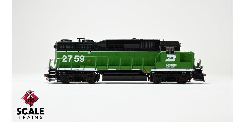 Scaletrains Rivet Counter SXT40931 EMD GP39E, BN Burlington Northern/White Face/Strobe Lights #2761 DCC & Sound HO Scale