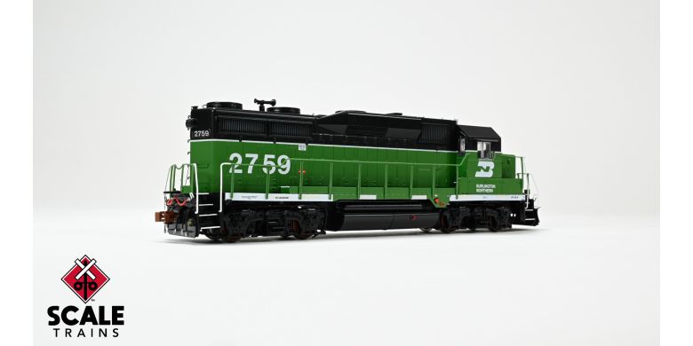 Scaletrains Rivet Counter SXT40931 EMD GP39E, BN Burlington Northern/White Face/Strobe Lights #2761 DCC & Sound HO Scale