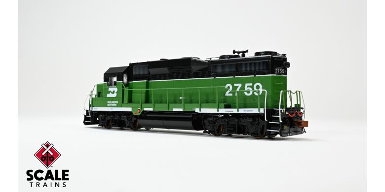 Scaletrains Rivet Counter SXT40931 EMD GP39E, BN Burlington Northern/White Face/Strobe Lights #2761 DCC & Sound HO Scale