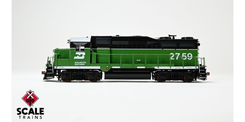 Scaletrains Rivet Counter SXT40931 EMD GP39E, BN Burlington Northern/White Face/Strobe Lights #2761 DCC & Sound HO Scale