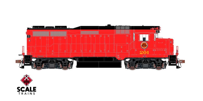 Scaletrains Rivet Counter SXT40945 EMD GP30 Phase IIb, CGW Chicago Great Western/As Delivered #204 DCC & Sound HO Scale