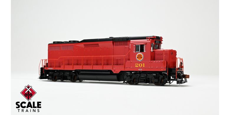 Scaletrains Rivet Counter SXT40945 EMD GP30 Phase IIb, CGW Chicago Great Western/As Delivered #204 DCC & Sound HO Scale