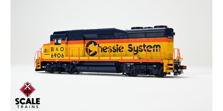 Scaletrains Rivet Counter SXT40953 EMD GP30 Phase Id, Chessie System/B&O #6906 DCC & Sound HO Scale