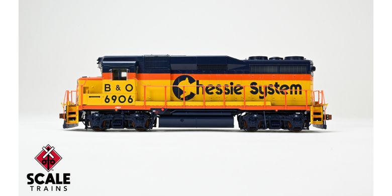 Scaletrains Rivet Counter SXT40953 EMD GP30 Phase Id, Chessie System/B&O #6906 DCC & Sound HO Scale