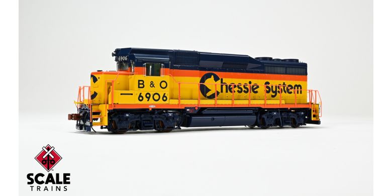 Scaletrains Rivet Counter SXT40953 EMD GP30 Phase Id, Chessie System/B&O #6906 DCC & Sound HO Scale