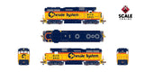 Scaletrains Rivet Counter SXT40961 EMD GP30M, CSX/ex-Chessie System Patch/Distressed Lettering #4244 DCC & Sound HO Scale