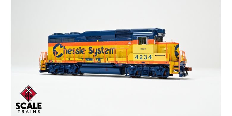 Scaletrains Rivet Counter SXT40961 EMD GP30M, CSX/ex-Chessie System Patch/Distressed Lettering #4244 DCC & Sound HO Scale