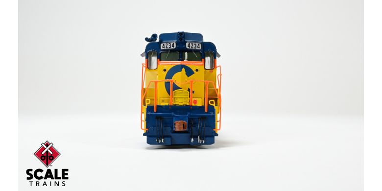 Scaletrains Rivet Counter SXT40961 EMD GP30M, CSX/ex-Chessie System Patch/Distressed Lettering #4244 DCC & Sound HO Scale