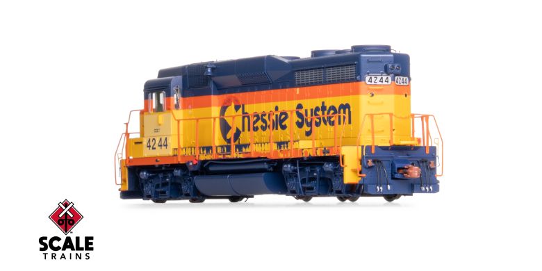 Scaletrains Rivet Counter SXT40961 EMD GP30M, CSX/ex-Chessie System Patch/Distressed Lettering #4244 DCC & Sound HO Scale