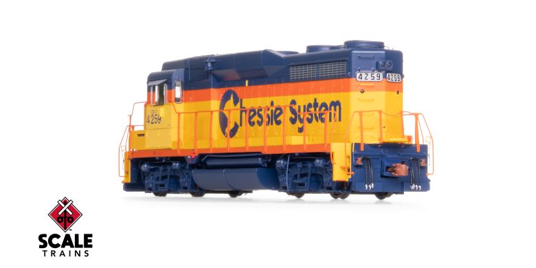 Scaletrains Rivet Counter SXT40961 EMD GP30M, CSX/ex-Chessie System Patch/Distressed Lettering #4244 DCC & Sound HO Scale
