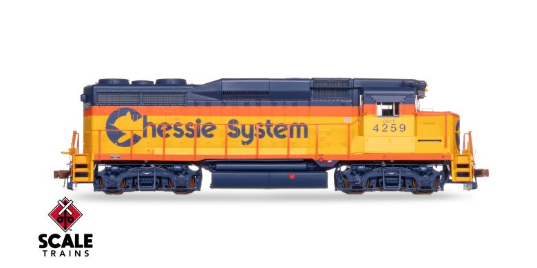 Scaletrains Rivet Counter SXT40961 EMD GP30M, CSX/ex-Chessie System Patch/Distressed Lettering #4244 DCC & Sound HO Scale