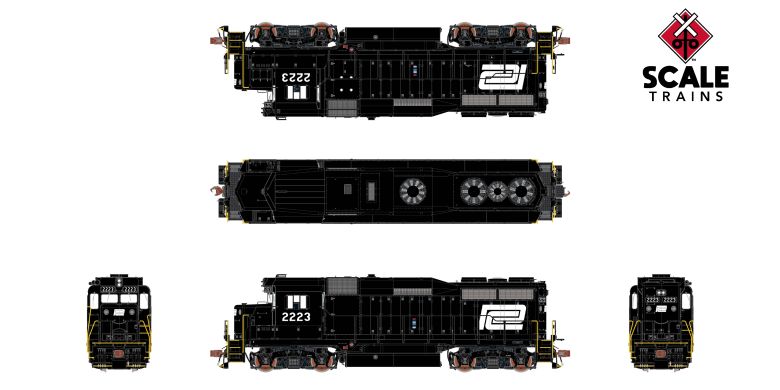 Scaletrains Rivet Counter SXT40969 EMD GP30 Phase Ie, PC Penn Central #2223 DCC & Sound HO Scale