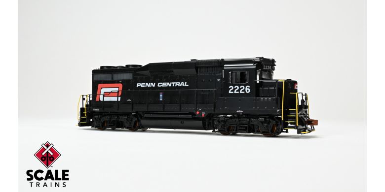 Scaletrains Rivet Counter SXT40971 EMD GP30 Phase Ie, PC Penn Central/Red and White Logo #2226 DCC & Sound HO Scale