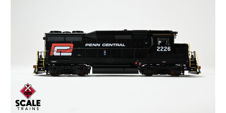 Scaletrains Rivet Counter SXT40971 EMD GP30 Phase Ie, PC Penn Central/Red and White Logo #2226 DCC & Sound HO Scale