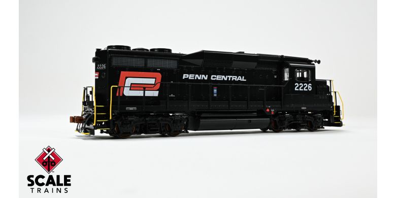 Scaletrains Rivet Counter SXT40971 EMD GP30 Phase Ie, PC Penn Central/Red and White Logo #2226 DCC & Sound HO Scale