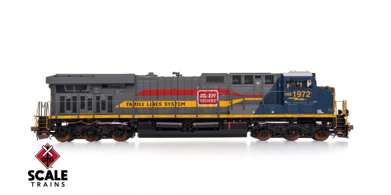 Scaletrains SXT41070 GE ES44AH - CSX/Heritage/Family Lines/SCL/L&N #1972 - ESU v5.0 DCC & Sound HO Scale