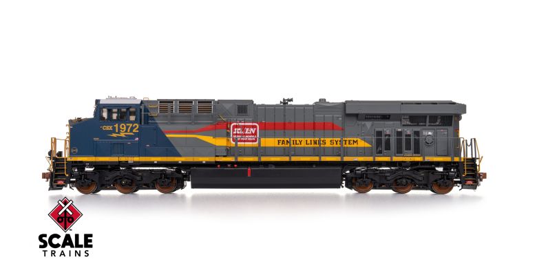 Scaletrains SXT41070 GE ES44AH - CSX/Heritage/Family Lines/SCL/L&N #1972 - ESU v5.0 DCC & Sound HO Scale