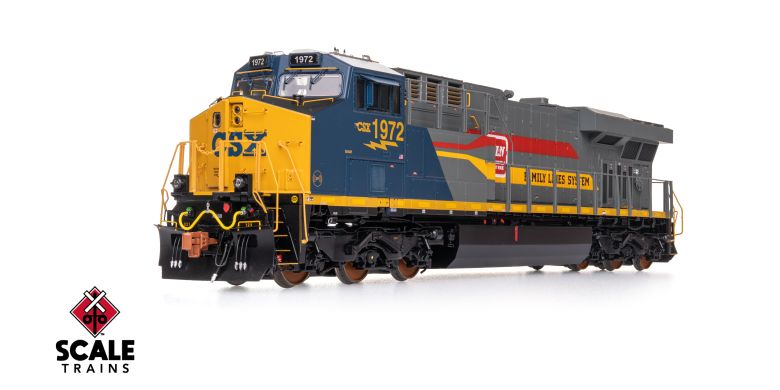 Scaletrains SXT41070 GE ES44AH - CSX/Heritage/Family Lines/SCL/L&N #1972 - ESU v5.0 DCC & Sound HO Scale