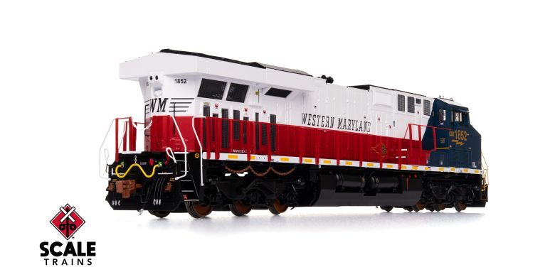 Scaletrains SXT41072 GE ES44AH - CSX/Heritage/Western Maryland/WM #1852 - ESU v5.0 DCC & Sound HO Scale