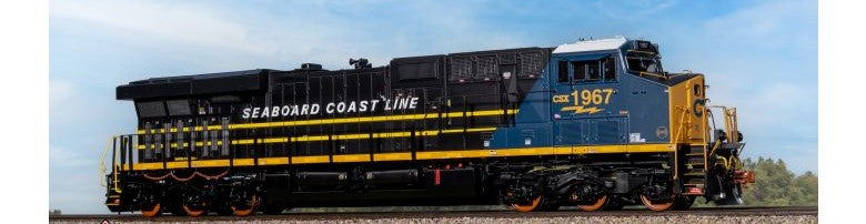 Scaletrains SXT41076 GE ES44AH - CSX/Heritage/Seaboard Coast Line/SCL #1967 - ESU v5.0 DCC & Sound HO Scale