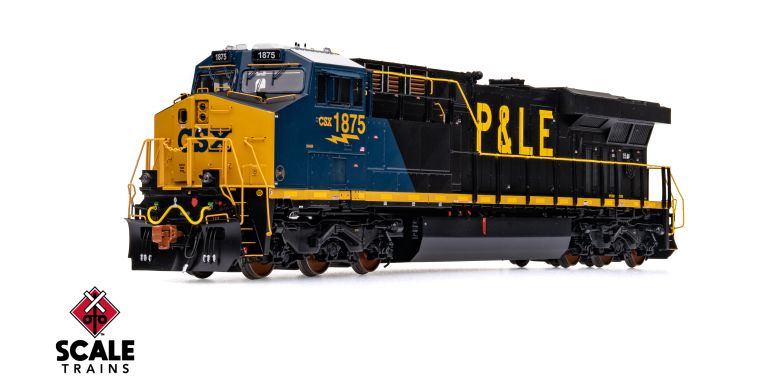 Scaletrains SXT41078 GE ES44AH - CSX/Heritage/Pittsburgh & Lake Erie/P&LE #1875 - ESU v5.0 DCC & Sound HO Scale
