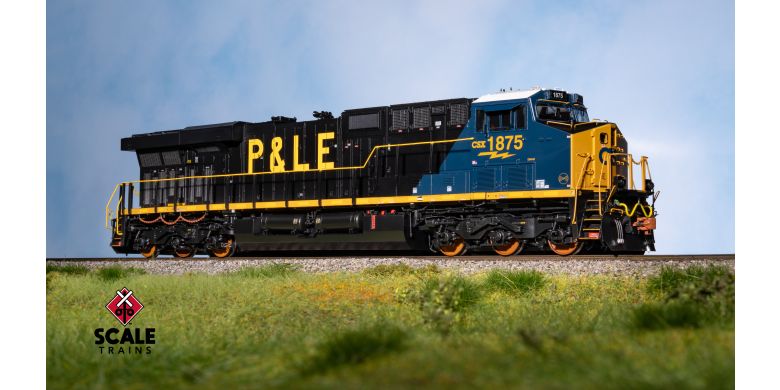 Scaletrains SXT41078 GE ES44AH - CSX/Heritage/Pittsburgh & Lake Erie/P&LE #1875 - ESU v5.0 DCC & Sound HO Scale