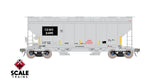 Scaletrains SXT41095 Gunderson 3250 Covered Hopper, CEMEX/ex-AOKX Black Patched/Low Profile Outlet Gates/CEMX #2496 HO Scale