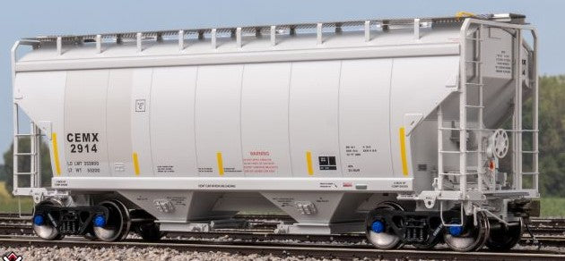 Scaletrains SXT41096 Gunderson 3250 Covered Hopper, CEMEX/ex-AOKX Patched/Universal Outlet Gates/CEMX #2914 HO Scale