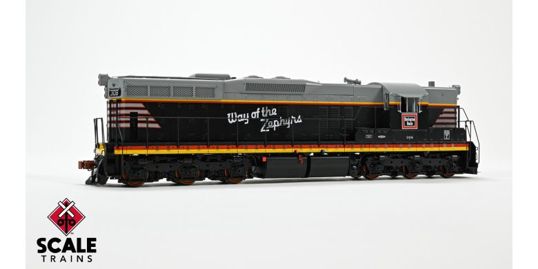 Scaletrains SXT41144 EMD SD7, CB&Q Chicago Burlington & Quincy/Blackbird/As Delivered #311 - ESU v5.0 DCC & Sound HO Scale