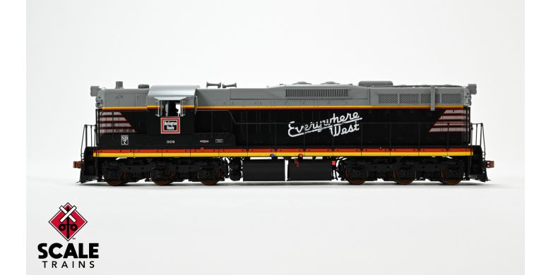 Scaletrains SXT41144 EMD SD7, CB&Q Chicago Burlington & Quincy/Blackbird/As Delivered #311 - ESU v5.0 DCC & Sound HO Scale