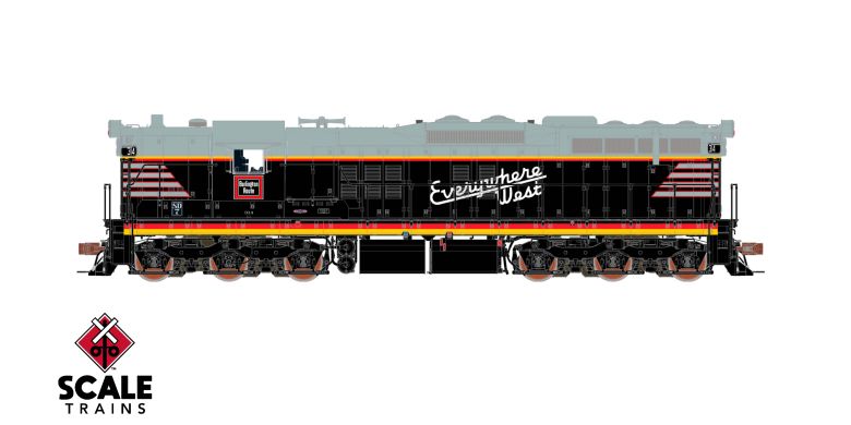 Scaletrains SXT41144 EMD SD7, CB&Q Chicago Burlington & Quincy/Blackbird/As Delivered #311 - ESU v5.0 DCC & Sound HO Scale
