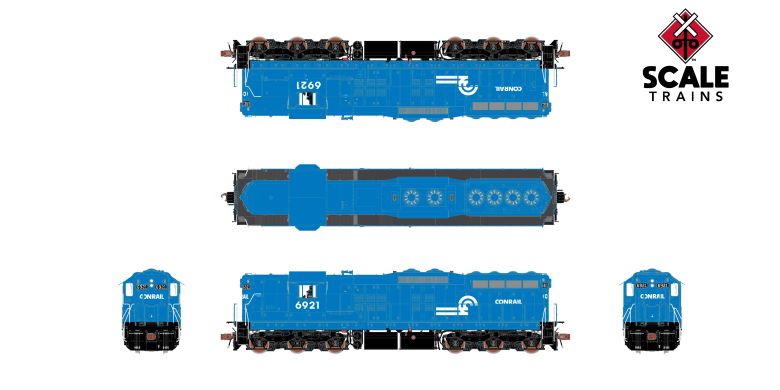 Scaletrains SXT41154 EMD SD9, CR Conrail/Can Opener #6909 - ESU v5.0 DCC & Sound HO Scale