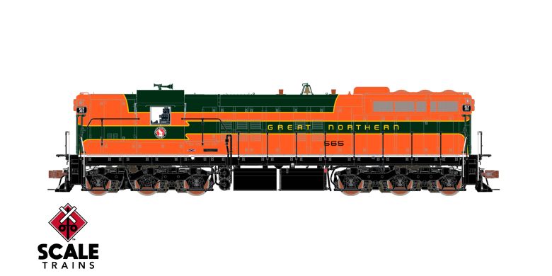 Scaletrains SXT41166 EMD SD7, GN Great Northern/Empire Builder/As Delivered #565 - ESU v5.0 DCC & Sound HO Scale