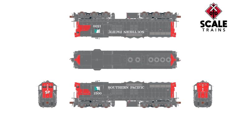 Scaletrains SXT41198 EMD SD7R, SP Southern Pacific/Bloody Nose #1533 - ESU v5.0 DCC & Sound HO Scale