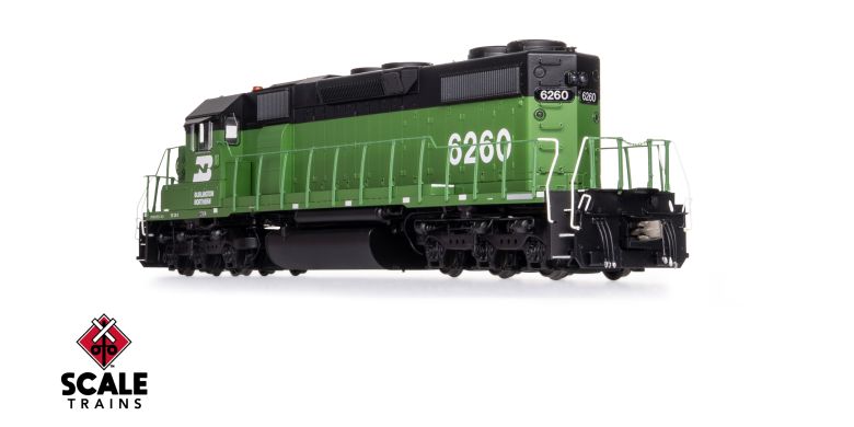 Scaletrains SXT41226 EMD SD38-2 w/Dynamic Brakes, Burlington Northern #6260 - ESU v5.0 DCC & Sound HO Scale