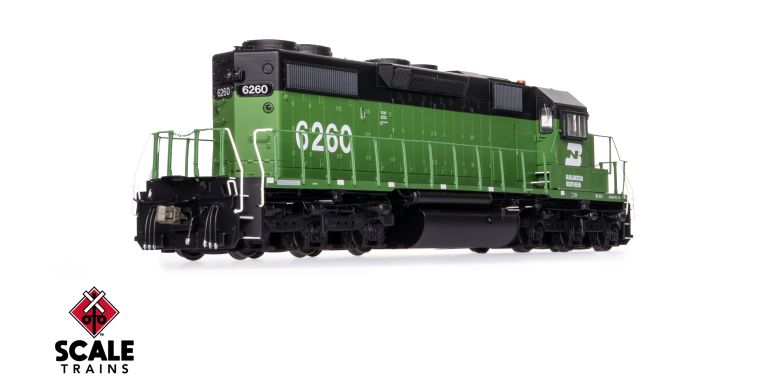 Scaletrains SXT41226 EMD SD38-2 w/Dynamic Brakes, Burlington Northern #6260 - ESU v5.0 DCC & Sound HO Scale