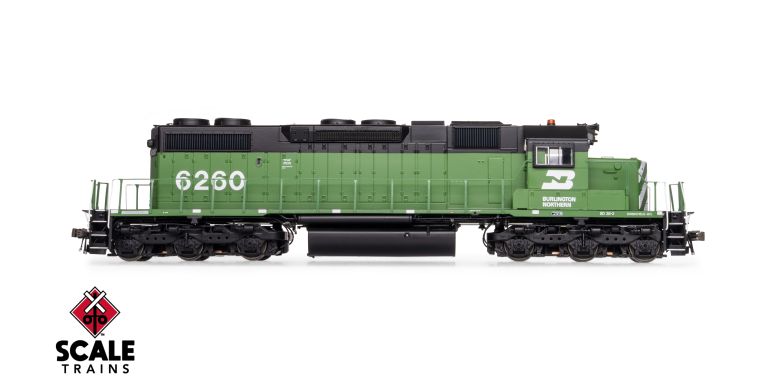 Scaletrains SXT41226 EMD SD38-2 w/Dynamic Brakes, Burlington Northern #6260 - ESU v5.0 DCC & Sound HO Scale