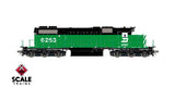 Scaletrains SXT41230 EMD SD38-2 w/o Dynamic Brakes, Burlington Northern #6263 - ESU v5.0 DCC & Sound HO Scale