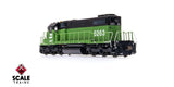 Scaletrains SXT41230 EMD SD38-2 w/o Dynamic Brakes, Burlington Northern #6263 - ESU v5.0 DCC & Sound HO Scale