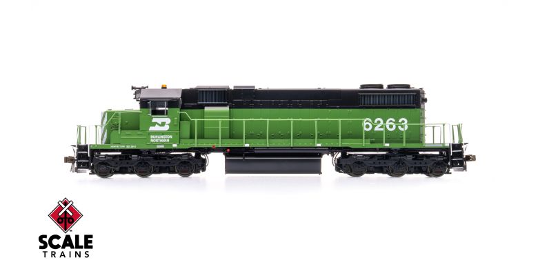 Scaletrains SXT41230 EMD SD38-2 w/o Dynamic Brakes, Burlington Northern #6263 - ESU v5.0 DCC & Sound HO Scale