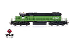 Scaletrains SXT41230 EMD SD38-2 w/o Dynamic Brakes, Burlington Northern #6263 - ESU v5.0 DCC & Sound HO Scale