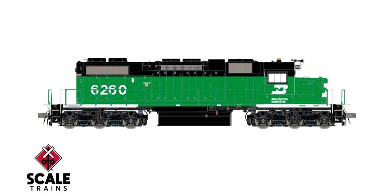 Scaletrains SXT41234 EMD SD38-2, Burlington Northern/White Face/Beacon #6262 - ESU v5.0 DCC & Sound HO Scale