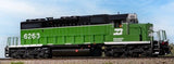 Scaletrains SXT41236 EMD SD38-2, Burlington Northern/White Face/No Beacon #6262 - ESU v5.0 DCC & Sound HO Scale