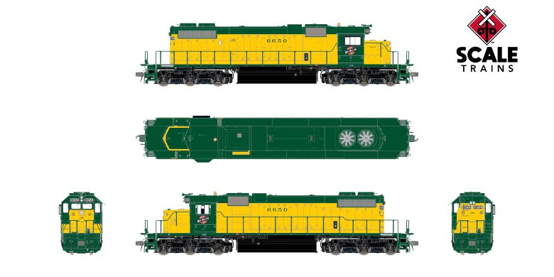 Scaletrains SXT41252 EMD SD38-2, Chicago & North Western/OY/Employee Owned #6651 - ESU v5.0 DCC & Sound HO Scale